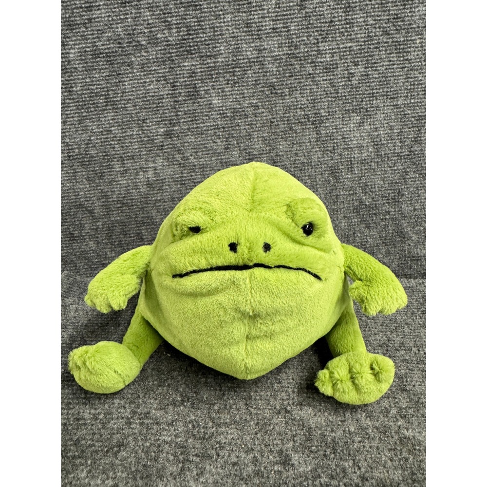 Jellycat Ricky Rain Frog Plush Stuffed Animal Green 6 Inch New with Tags